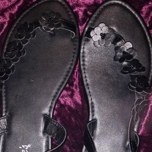 womens black sandals